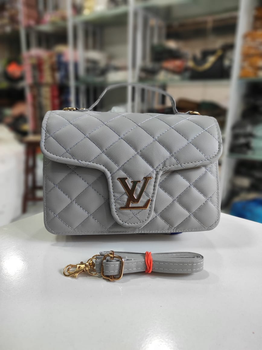 LV stylish embroidery sling bag